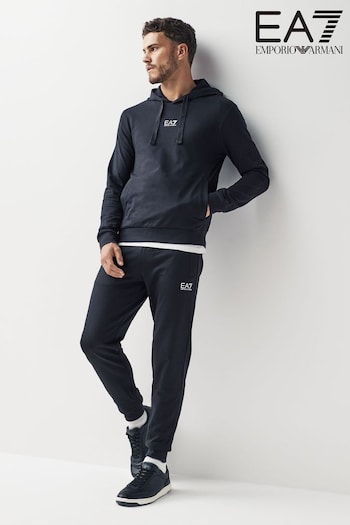 Emporio notched Armani EA7 Navy Overhead Hooded Tracksuit (655835) | £160