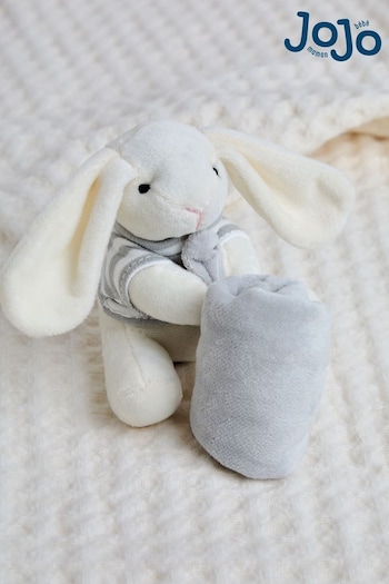 JoJo Maman Bébé Grey JoJo Bunny Comforter (656326) | £14