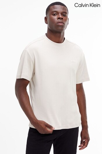 Calvin Klein Natural Logo Tape Comfort T-Shirt (656587) | £60