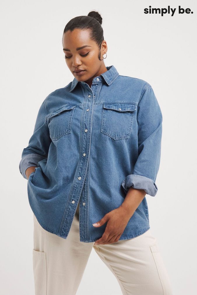 Blue jean best sale long tops