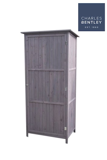 Charles Bentley Grey Garden Wooden Storage Shed (657206) | £280