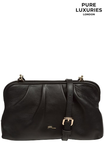 Pure Luxuries London Halsey Nappa Leather Cross-Body Clutch Bag (657254) | £59