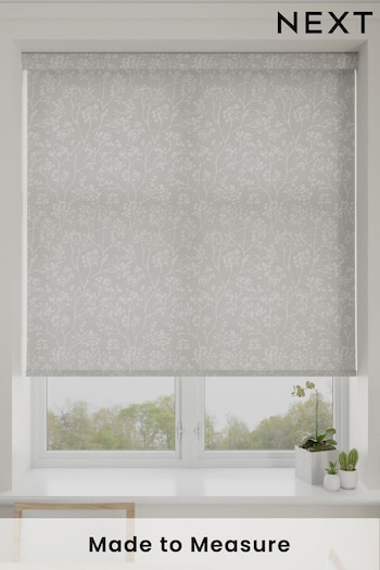 Silver Garden Trail Made To Measure Roller Blind (657466) | £61