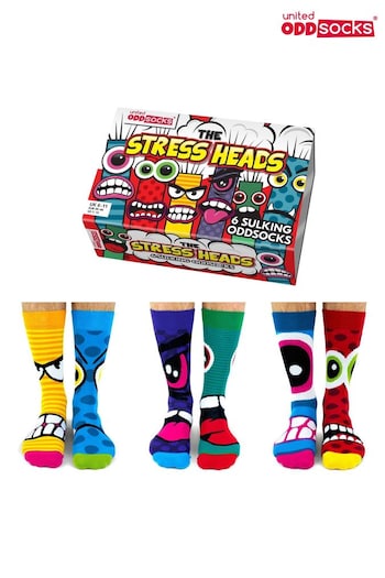 United Odd Socks Multi Stress Heads Stress Heads Socks (657668) | £16