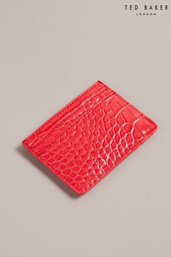 Ted Baker Valanne Pink Croc Effect Cardholder (658089) | £30