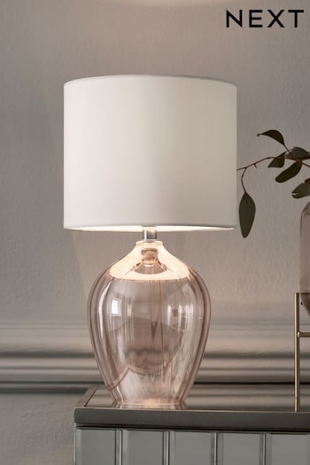 Pink Peony Small Table Lamp (658587) | £35
