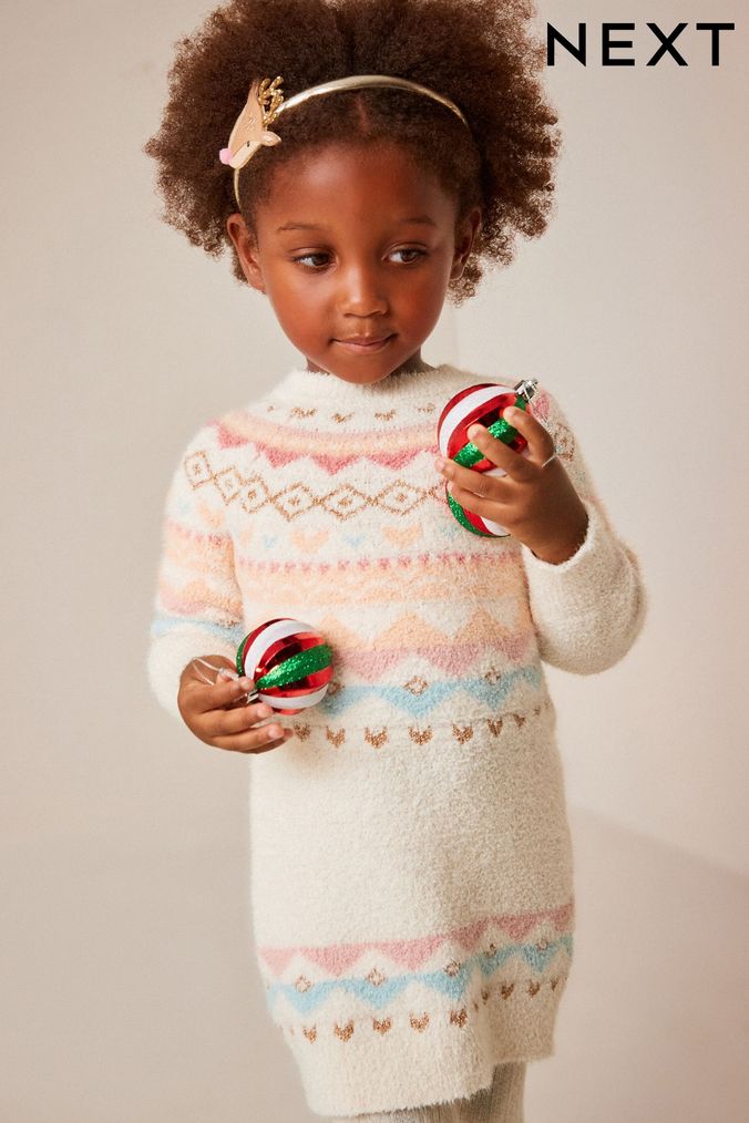 Girls fair isle jumper outlet