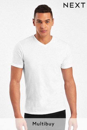 White Slim Essential V-Neck T-Shirt (658716) | £8