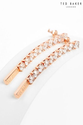 Ted Baker Pink MELLSIE Crystal Drop Earrings (659026) | £40