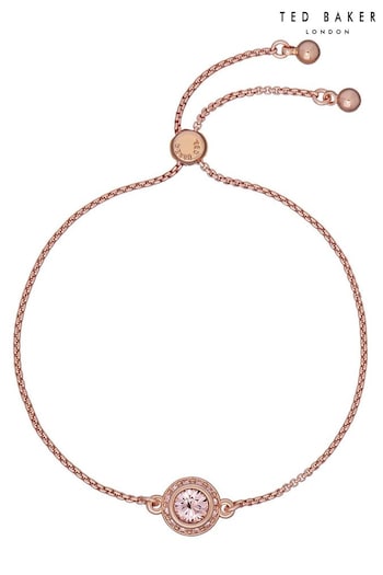 Ted Baker Pink SOLETA: Solitaire Sparkle Crystal Adjustable Bracelet (659089) | £35