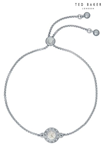 Ted Baker Silver Tone SOLETA: Solitaire Sparkle Crystal Adjustable Bracelet (659097) | £35