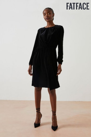 FatFace Black Annie Velvet Dress (659207) | £85