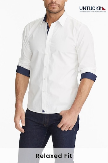 UNTUCKit White Wrinkle-Free Relaxed Fit Las Cases Special Shirt (659217) | £80
