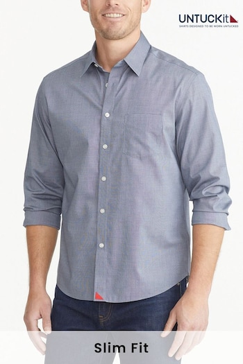 UNTUCKit Light Blue Wrinkle-Free Slim Fit Pio Cesare Shirt (659221) | £80