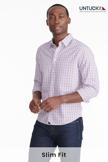 UNTUCKit Pink Wrinkle-Free Slim Fit Dolcetto Shirt (659235) | £80