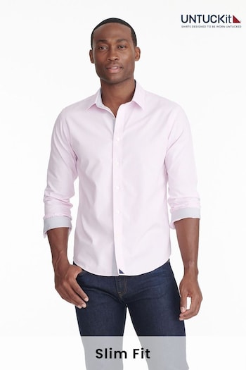UNTUCKit Pink Wrinkle-Free Slim Fit Douro Shirt (659268) | £80