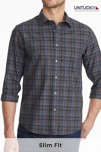 UNTUCKit Blue Wrinkle-Free Slim Fit Cordero Shirt (659352) | £80