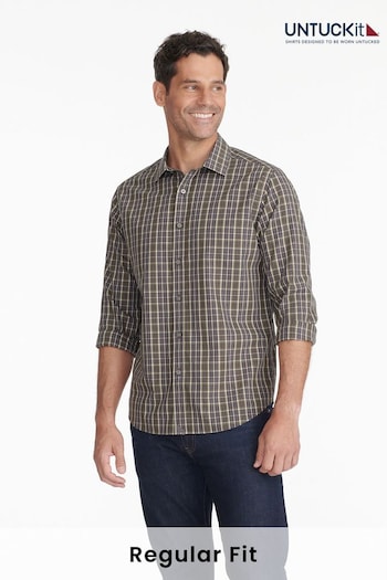 UNTUCKit Grey Wrinkle-Free Regular Fit Robertson Shirt (659403) | £80