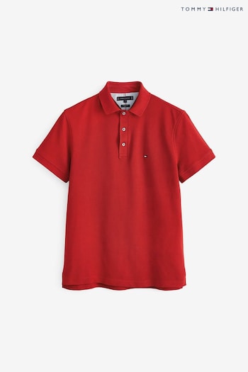 Tommy Hilfiger Slim Red Polo Shirt (659514) | £75