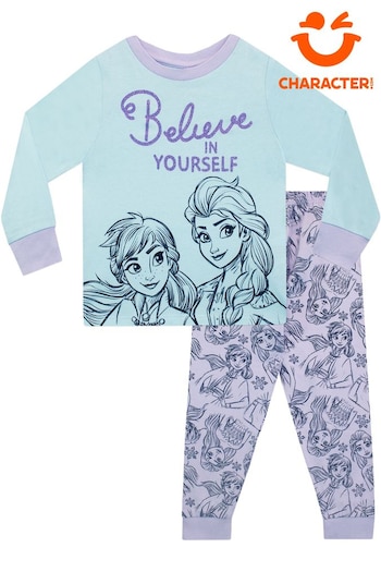 Character Blue Frozen Disney Printed Long Sleeve Pyjamas (659657) | £19