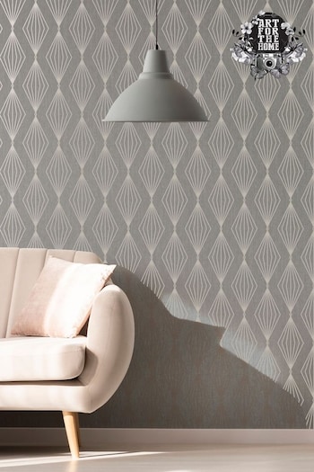 Art For The Home Light Grey Boutique Marquise Geo Wallpaper (659820) | £27