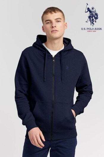 U.S. Polo Assn. Blue Mens Zip Hoodie (660627) | £60