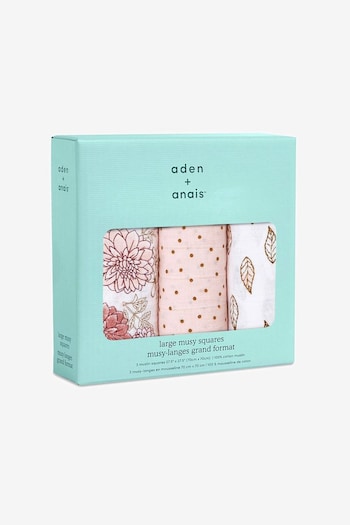 aden + anais Cotton Muslin Squares 3 Pack (660693) | £23