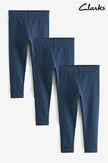 Clarks Navy School Jersey leggings CEP 3 Pack (661578) | £13 - £17