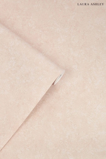 Laura Ashley Plaster Pink Brindley Textured Wallpaper (661682) | £48