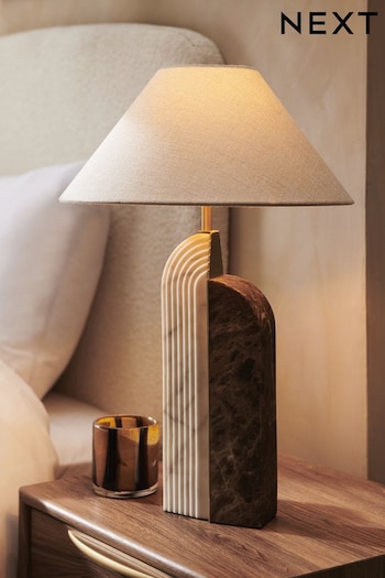 Brown Carrara Table Lamp (661687) | £99