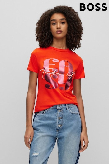 BOSS Orange Orange Elogo Graphic Print T-Shirt (661751) | £59