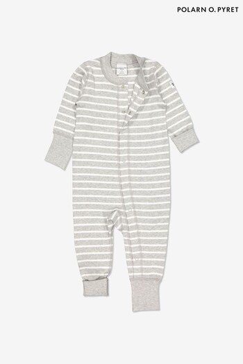 PO.P Organic Cotton Striped Sleepsuit (661809) | £22