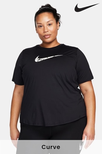 Nike Black Womens Dri-FIT Curve Short Sleeve Running Top (661881) | £38