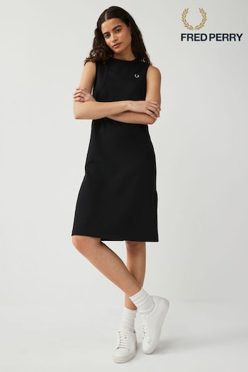Fred Perry Womens Layered Black Dress (661902) | £80