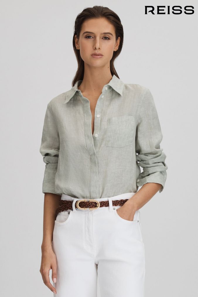 Next womens top linen tops