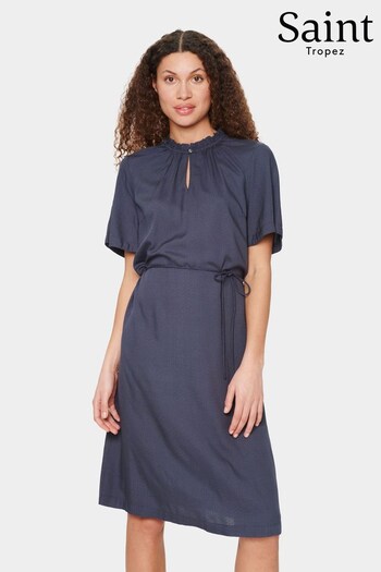 Saint Tropez Blue Vivia Flared Sleeve Dress (662391) | £60