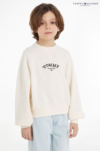 Tommy Hilfiger Kids Logo White Sweatshirt (662503) | £55 - £65