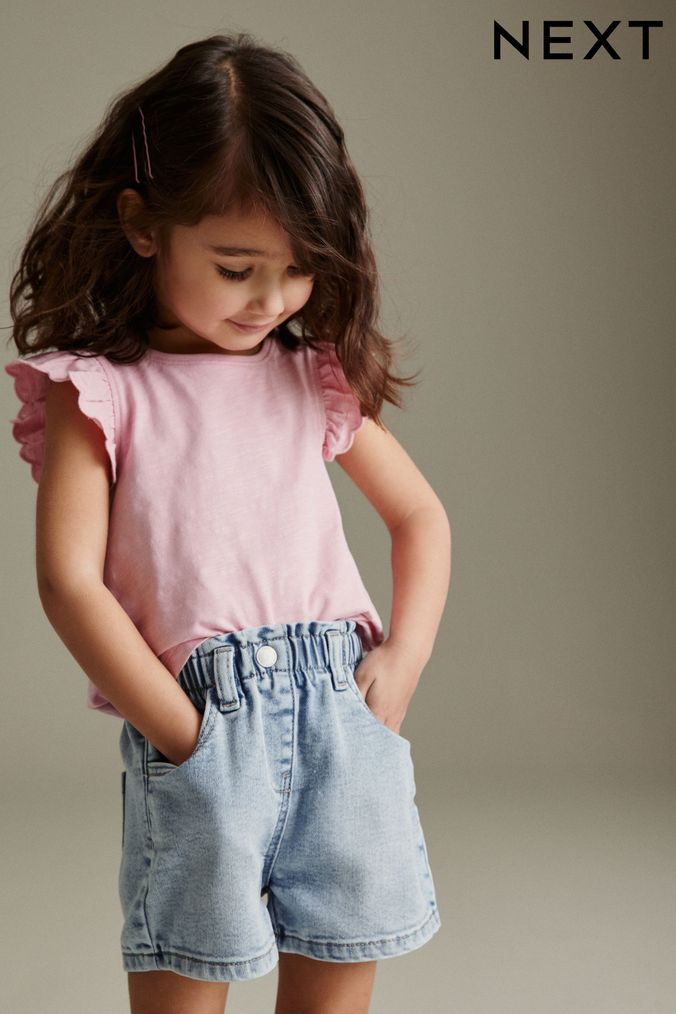 Next denim shorts girl top