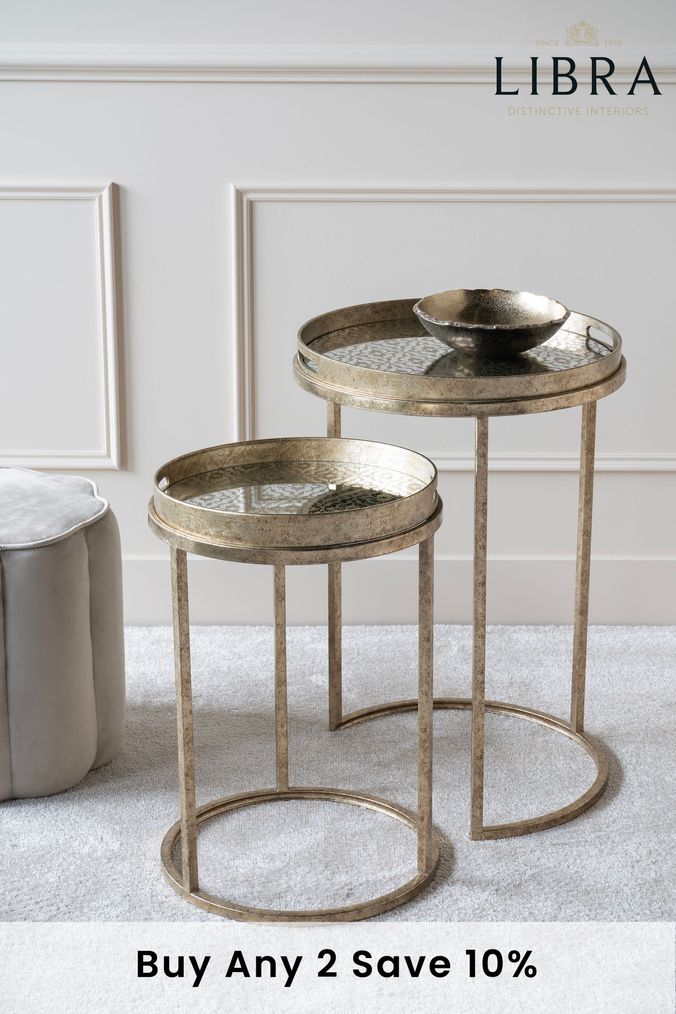 Gold Nest Of Tables Next Official Site