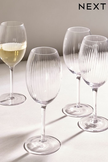 Set of 4 Clear Sienna Wine Glasses (662865) | £32