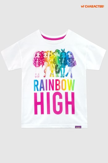 Character White Rainbow High Short Sleeve T-Shirt (662968) | £13