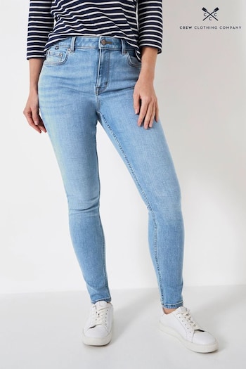 Crew Clothing Company Blue Cotton Skinny Jeans (663131) | £59