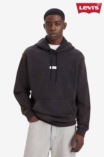 Levi's® Mineral Wash Black Relaxed Baby Tab Hoodie (663831) | £60