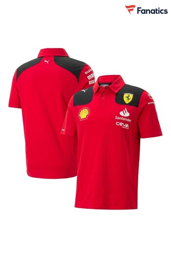 Fanatics Red Scuderia Ferrari 2023 Team Polo Shirt (663953) | £81