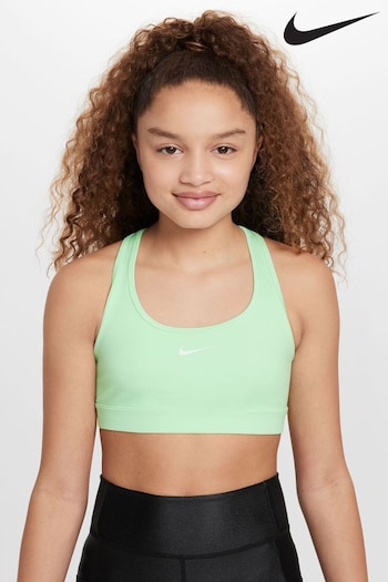 Nike retail Lime Green Dri-FIT Swoosh Support Bra (664169) | £25