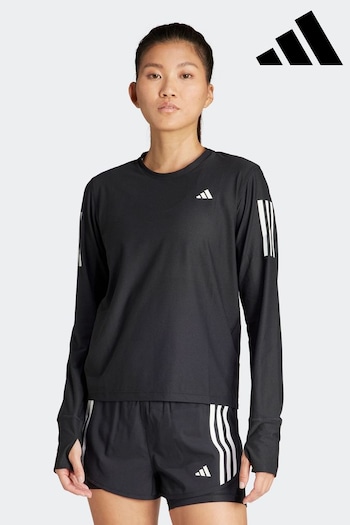 adidas team Black Own The Run Long Sleeve Top (664457) | £38