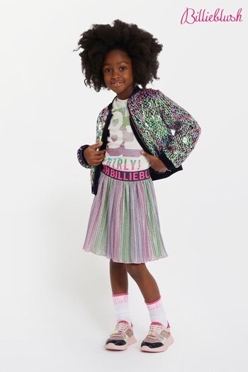 Billieblush Multicoloured Metallic Pleated Party Skirt (664969) | £54