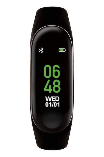 Tikkers Series 1 Black Silicone Strap Activity Tracker with colour touch screen and up to 7 day battery life (665118) | £20