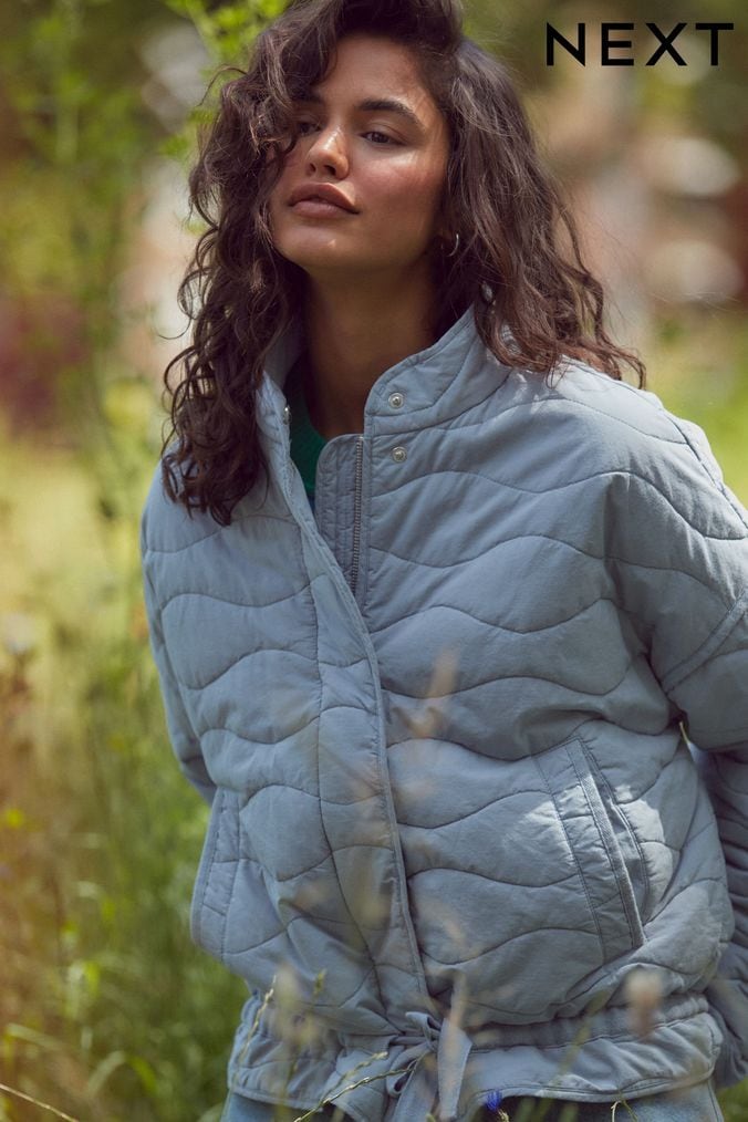 Buy Women s Jackets Blue Plain Coatsandjackets Online Next UK