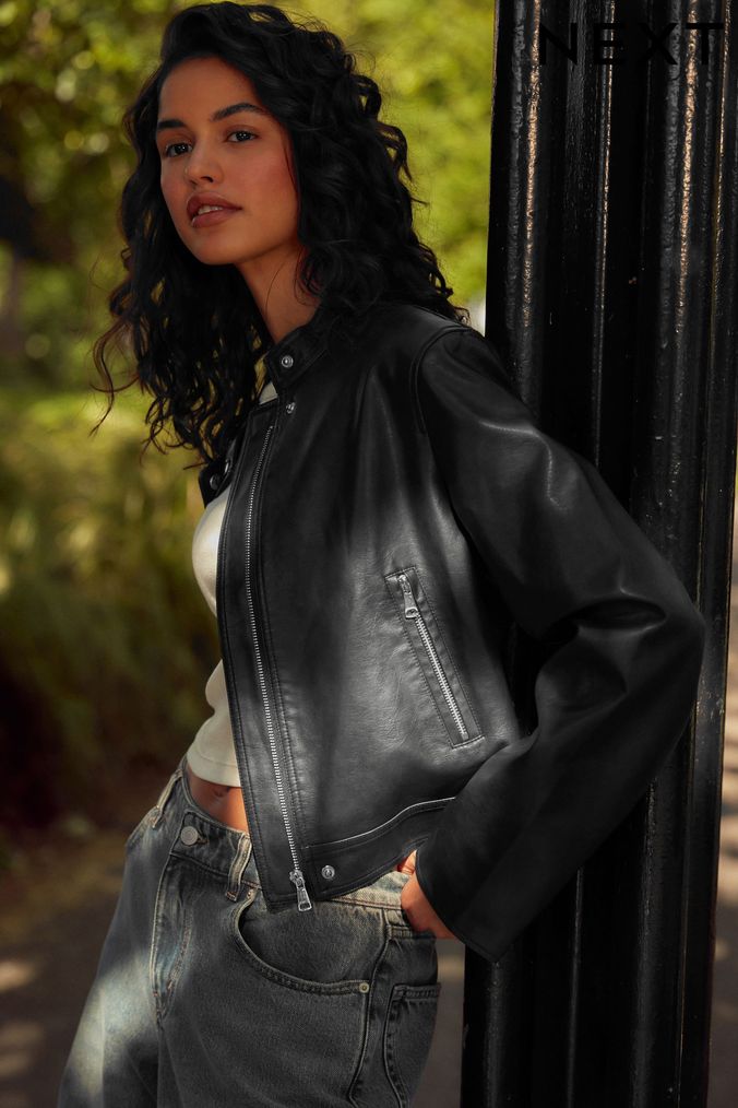 Next womens biker jacket online